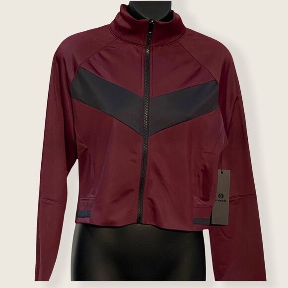 Mono B Tops - New with Tags - Mono B Shorty Black/Maroon